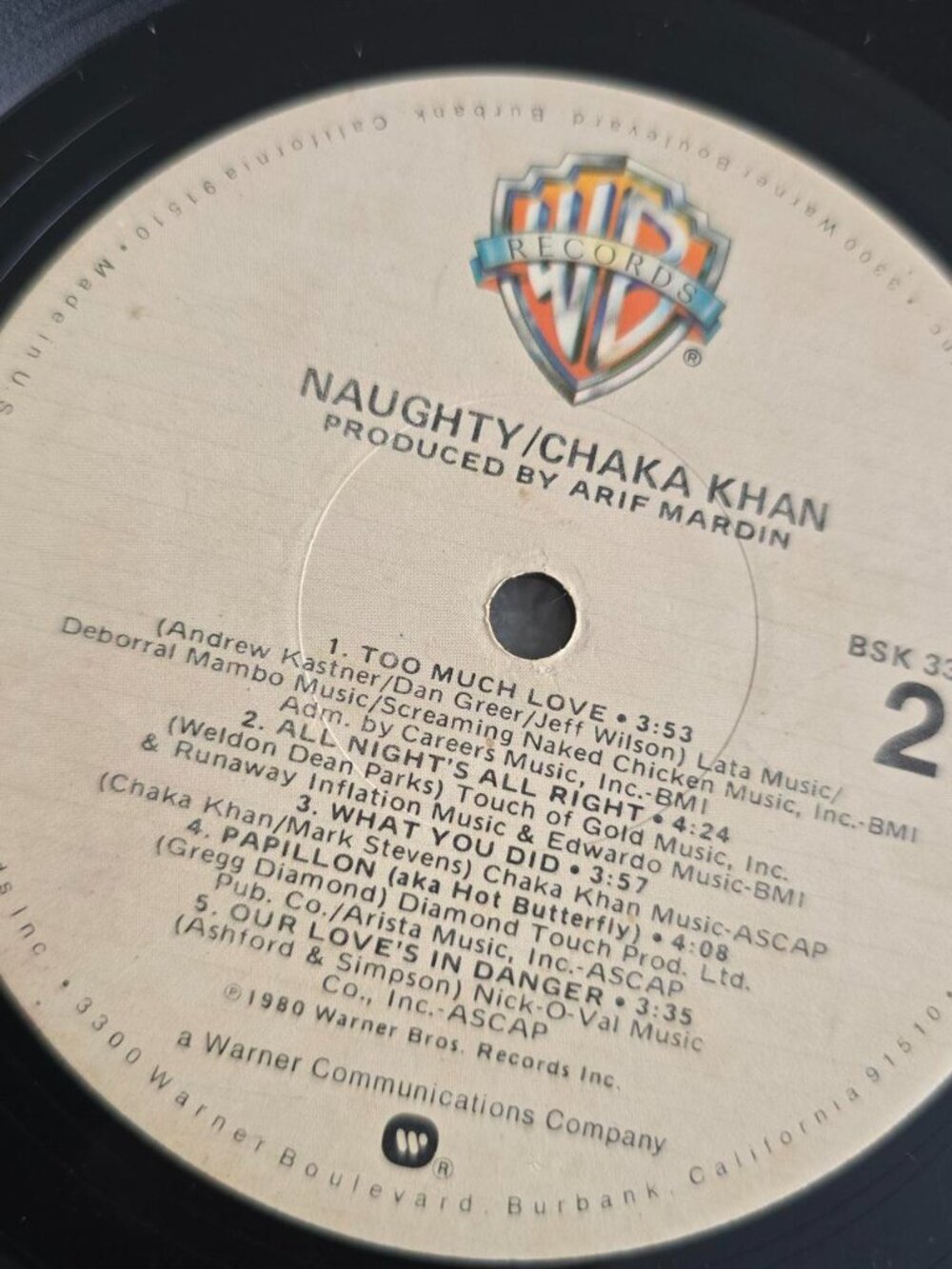 Chaka Khan - Naughty vinyl record